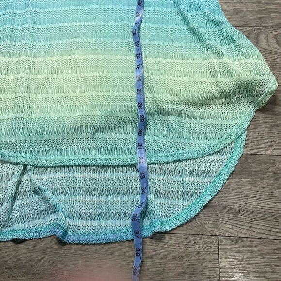 Turquoise Blue Swimsuit Cover Up Jordan Taylor High Low Small - Medium Stretchy - Picture 8 of 8